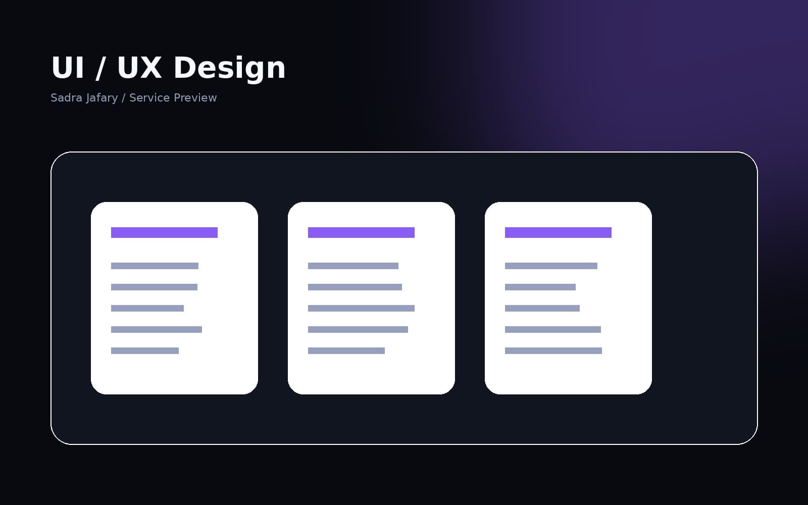 UI / UX Design